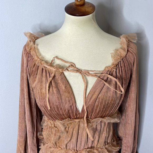 A Tentative Atelier Velvet Cottagecore Dress - Picture 6 of 9